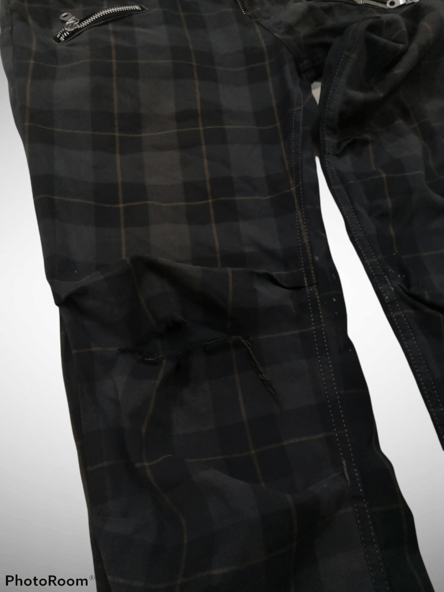 Japanese Brand × Lee × Seditionaries Rare Lee Distressed Bondage Seditionaries Plaid Pants Size US 33 - 5 Thumbnail