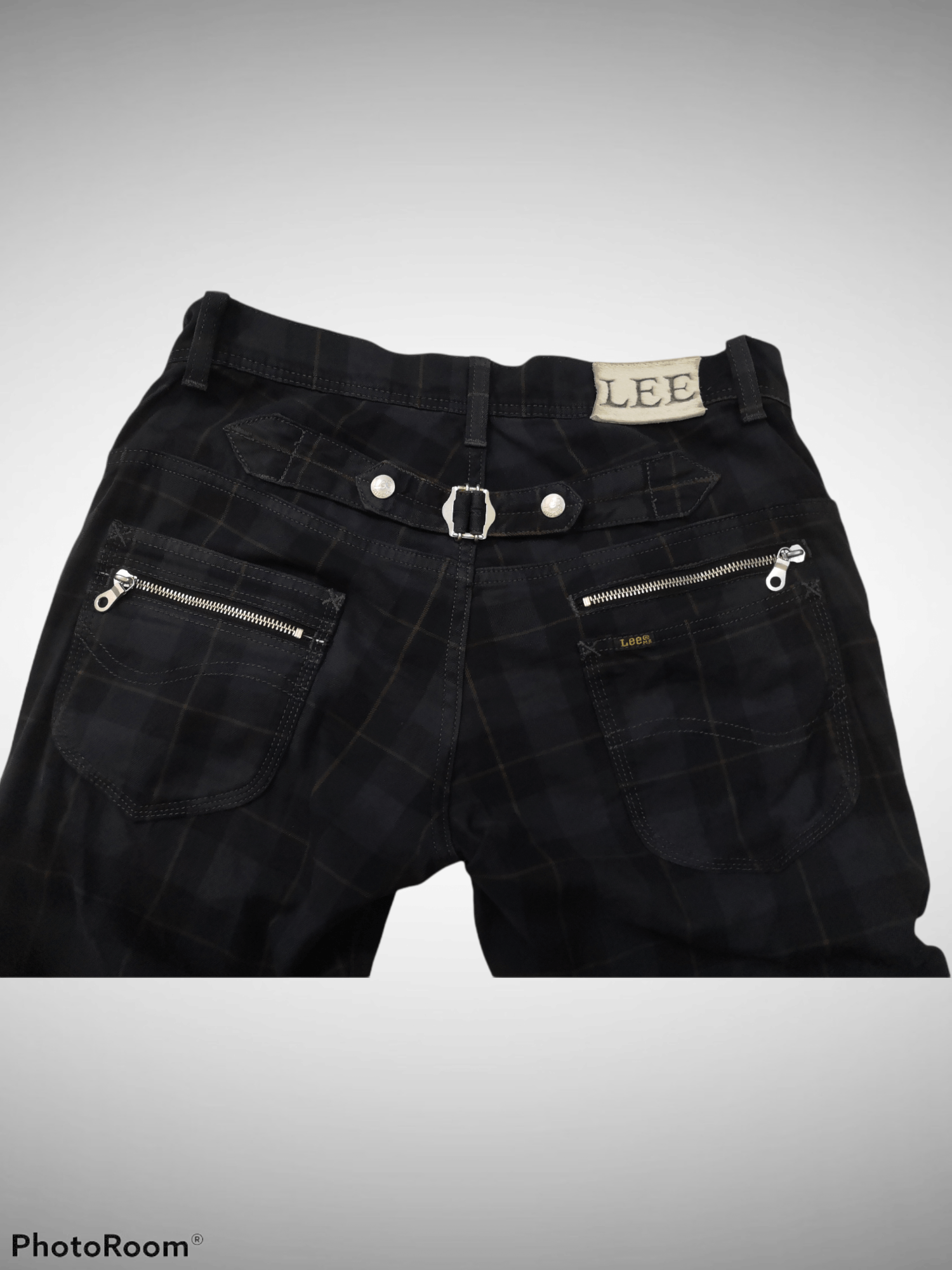 Japanese Brand × Lee × Seditionaries Rare Lee Distressed Bondage Seditionaries Plaid Pants Size US 33 - 4 Thumbnail