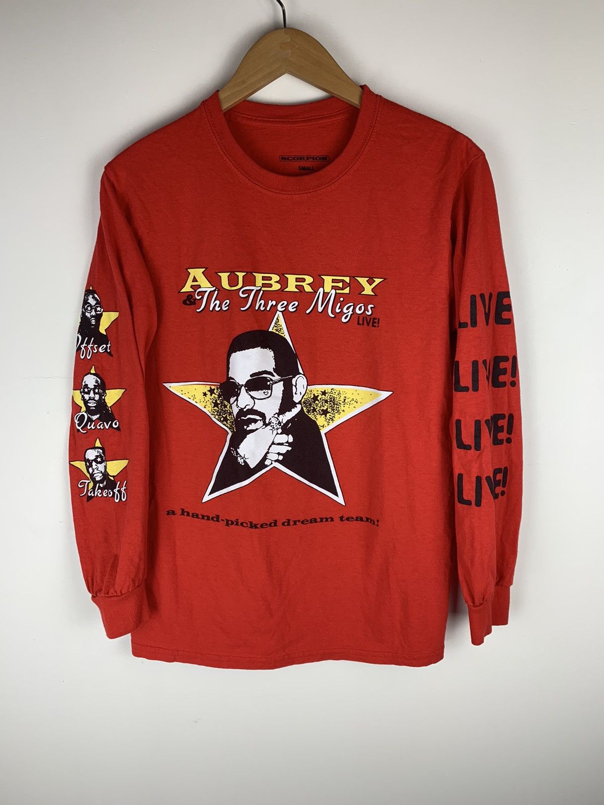 Drake Drake x Migos Scorpion Tour Tee Size US S / EU 44-46 / 1 - 1 Thumbnail