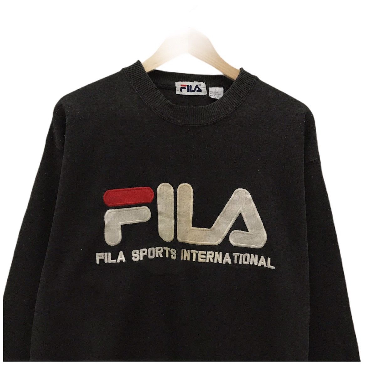 Fila × Vintage Fila sweatshirt Crewneck spellout FILA Sport International Size US L / EU 52-54 / 3 - 2 Thumbnail
