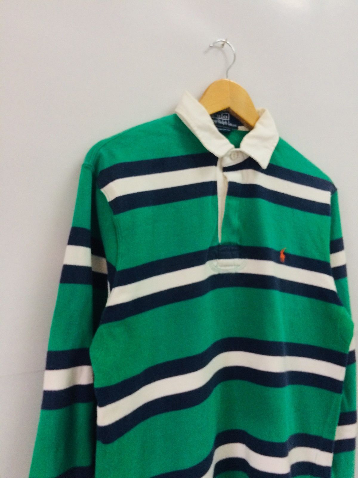 Polo Ralph Lauren 🔥Vintage polo by RL Stripe Design long sleeve shirt Size US L / EU 52-54 / 3 - 2 Thumbnail