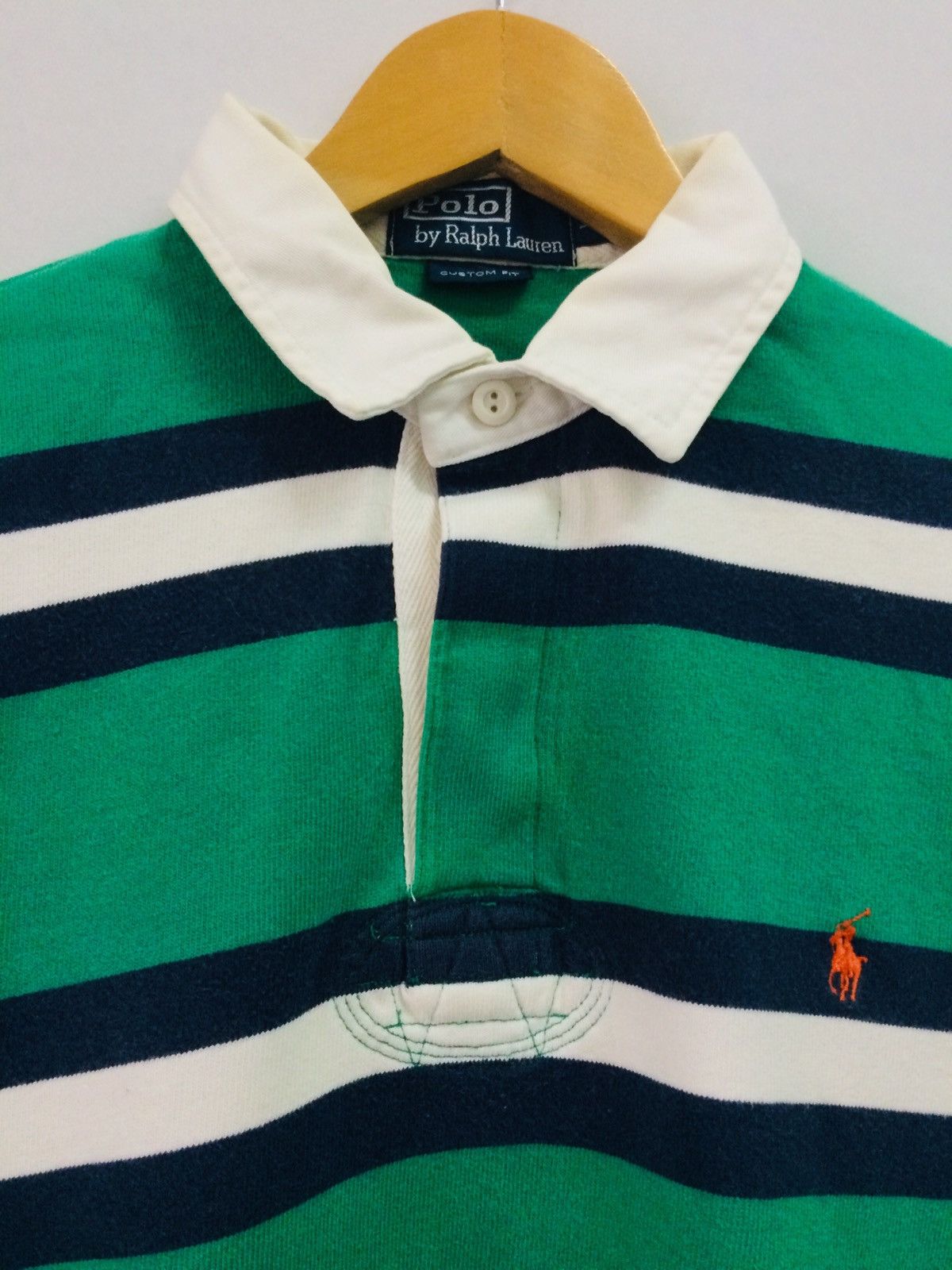 Polo Ralph Lauren 🔥Vintage polo by RL Stripe Design long sleeve shirt Size US L / EU 52-54 / 3 - 3 Thumbnail
