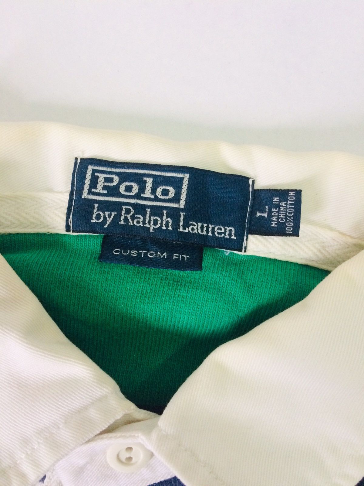 Polo Ralph Lauren 🔥Vintage polo by RL Stripe Design long sleeve shirt Size US L / EU 52-54 / 3 - 5 Thumbnail