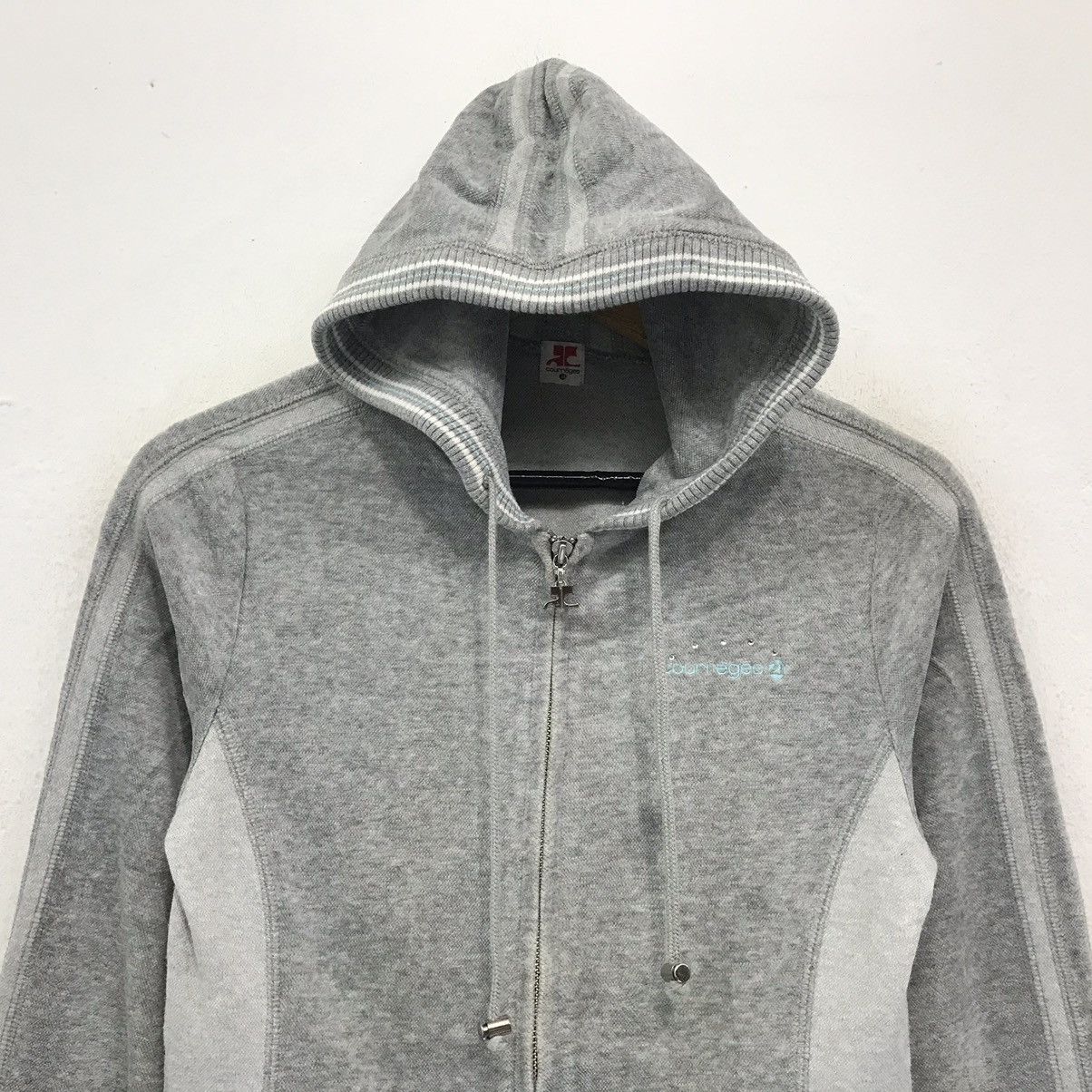 Courreges × Vintage Courreges Paris Hoodie Sweatshirt Fullzip Courreges Paris Size S / US 4 / IT 40 - 4 Thumbnail