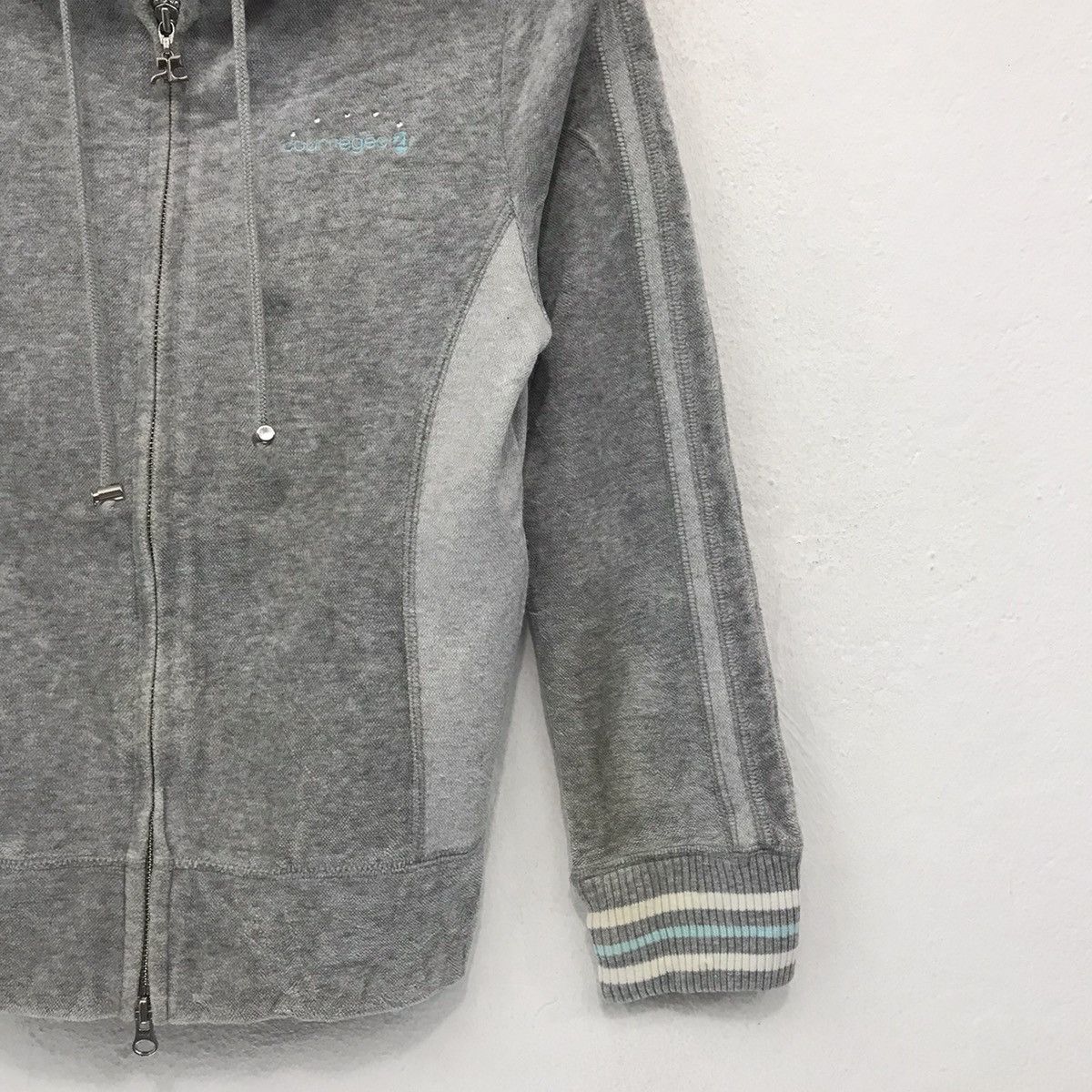 Courreges × Vintage Courreges Paris Hoodie Sweatshirt Fullzip Courreges Paris Size S / US 4 / IT 40 - 5 Thumbnail
