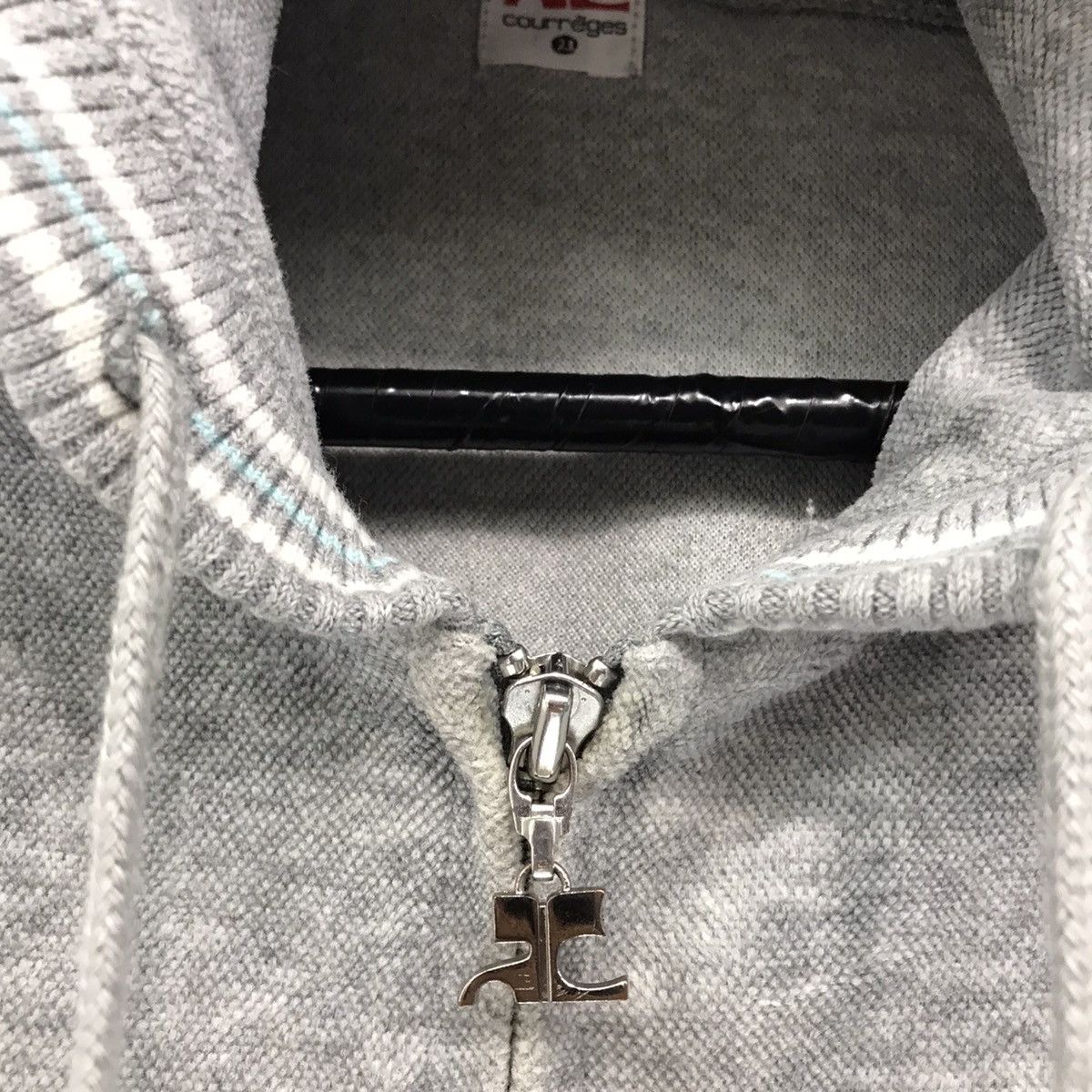 Courreges × Vintage Courreges Paris Hoodie Sweatshirt Fullzip Courreges Paris Size S / US 4 / IT 40 - 6 Thumbnail