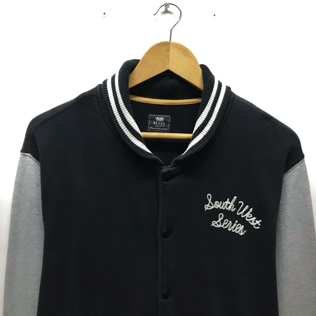 Beams Plus × Japanese Brand Vintage Beams Heart Varsity Jacket Beams Size US M / EU 48-50 / 2 - 2 Thumbnail