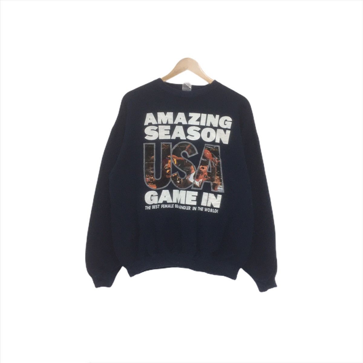 NBA × Sports Specialties × Vintage Vintage Game In USA Sweatshirt Crewneck Big Logo Spellout Size US M / EU 48-50 / 2 - 1 Thumbnail
