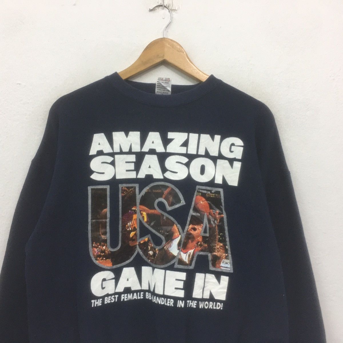 NBA × Sports Specialties × Vintage Vintage Game In USA Sweatshirt Crewneck Big Logo Spellout Size US M / EU 48-50 / 2 - 3 Thumbnail