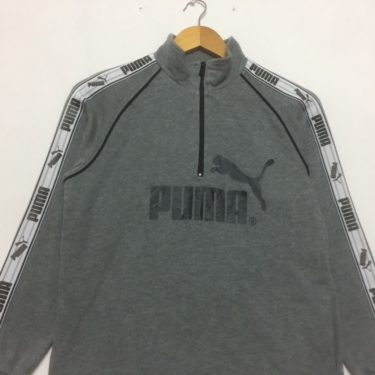 Japanese Brand × Puma Puma Sweatshirt Half Zip Side Tape Size US XS / EU 42 / 0 - 2 Thumbnail