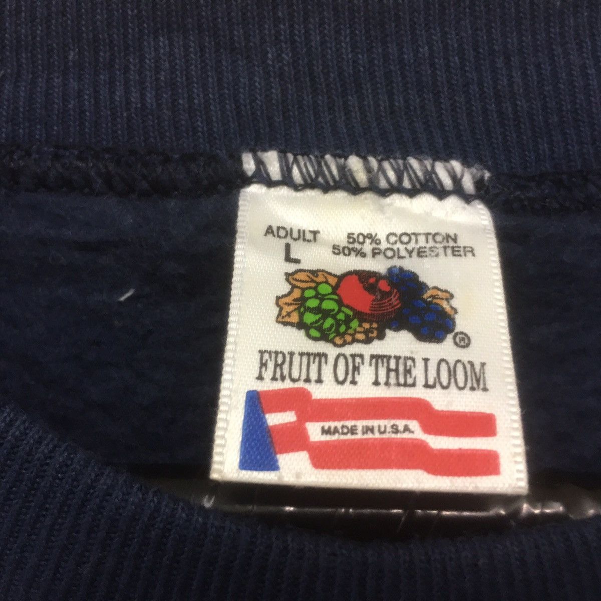 Fruit Of The Loom × Vintage Vintage 90s Plain Sweatshirt Crewneck KIRIN Afternoon Tea Size US M / EU 48-50 / 2 - 3 Thumbnail