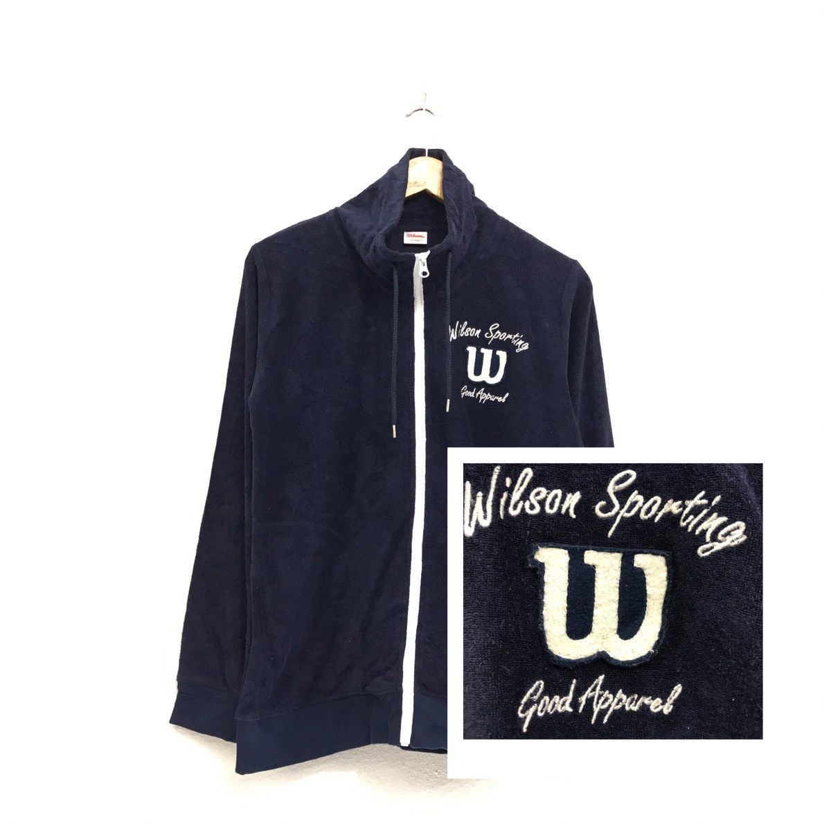 All Sport × Vintage × Wilson Vintage Wilson Sweatshirt Zipper Embroidery Wilson Sporting Size US M / EU 48-50 / 2 - 1 Thumbnail