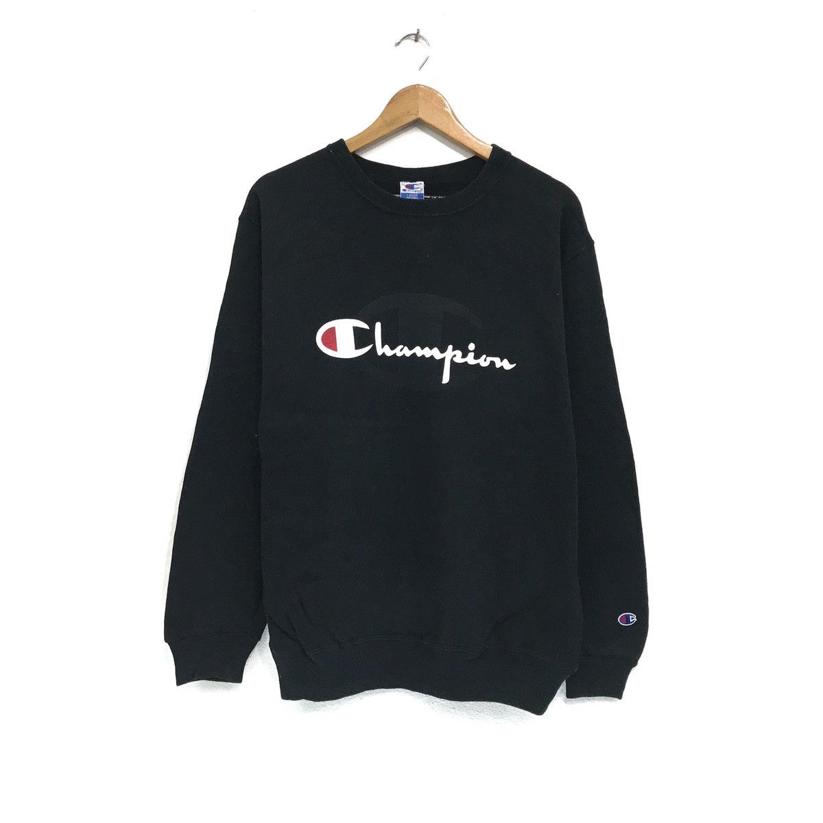 Champion × Vintage Vintage Champion Sweatshirt Crewneck Biglogo Spellout Size US M / EU 48-50 / 2 - 1 Thumbnail