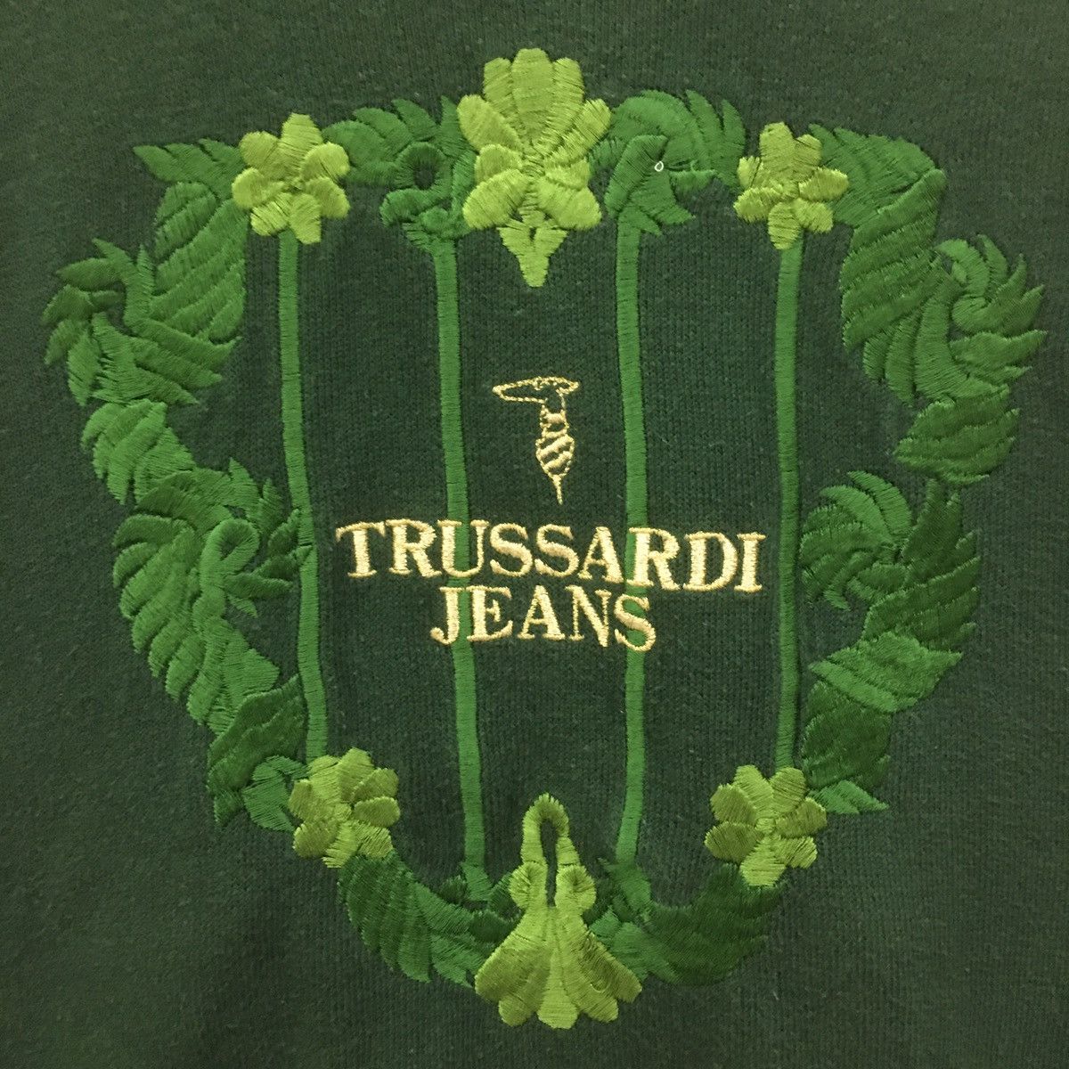 Trussardi × Vintage Vintage 90s Trussardi Embroidery Biglogo Sweatshirt Size US S / EU 44-46 / 1 - 3 Thumbnail