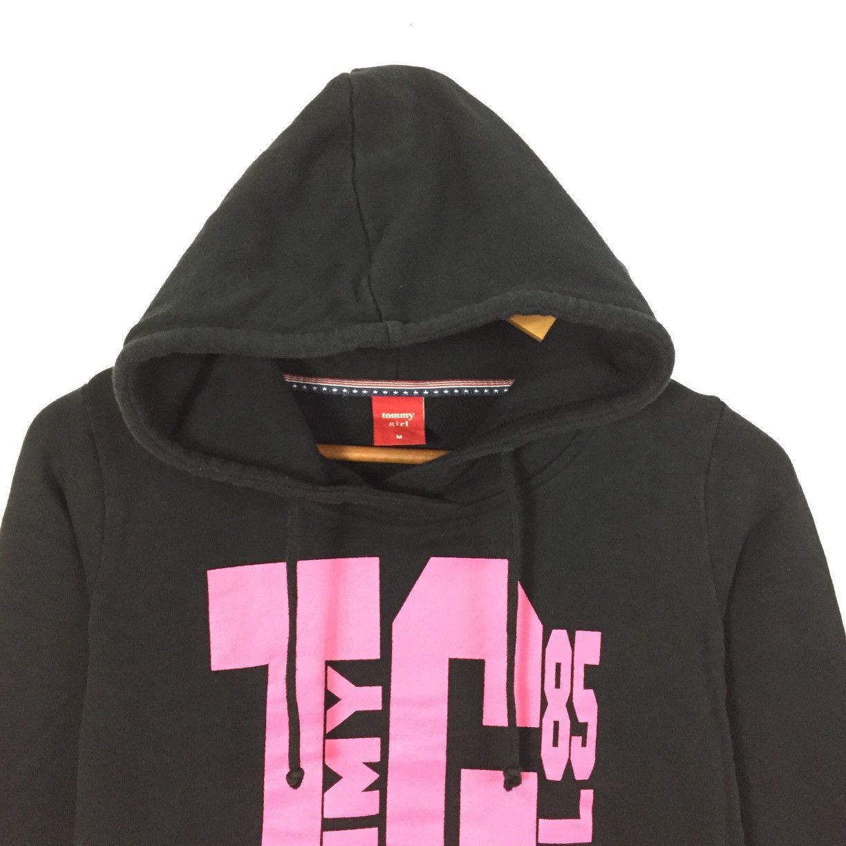 Tommy Hilfiger × Tommy Jeans Vintage Tommy Girl Hoodie Sweatshirt Spellout Tommy Girl 85 Size S / US 4 / IT 40 - 3 Thumbnail