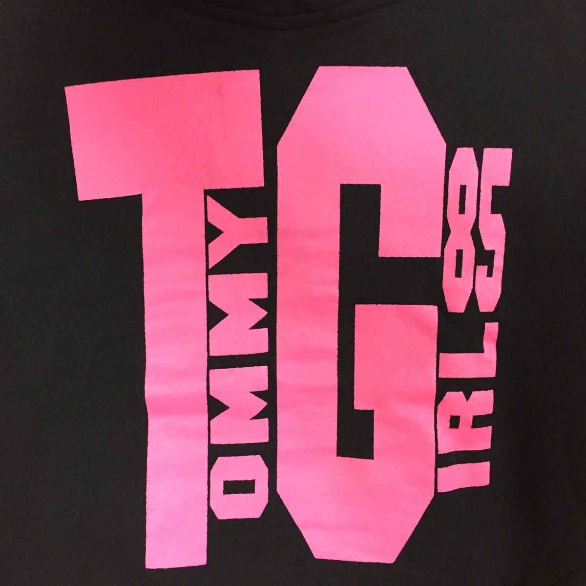 Tommy Hilfiger × Tommy Jeans Vintage Tommy Girl Hoodie Sweatshirt Spellout Tommy Girl 85 Size S / US 4 / IT 40 - 2 Thumbnail