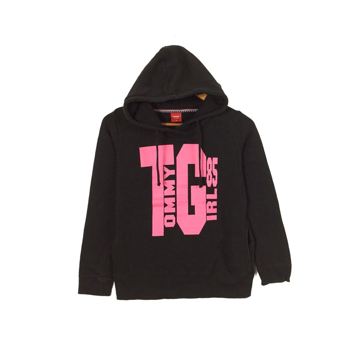 Tommy Hilfiger × Tommy Jeans Vintage Tommy Girl Hoodie Sweatshirt Spellout Tommy Girl 85 Size S / US 4 / IT 40 - 1 Thumbnail