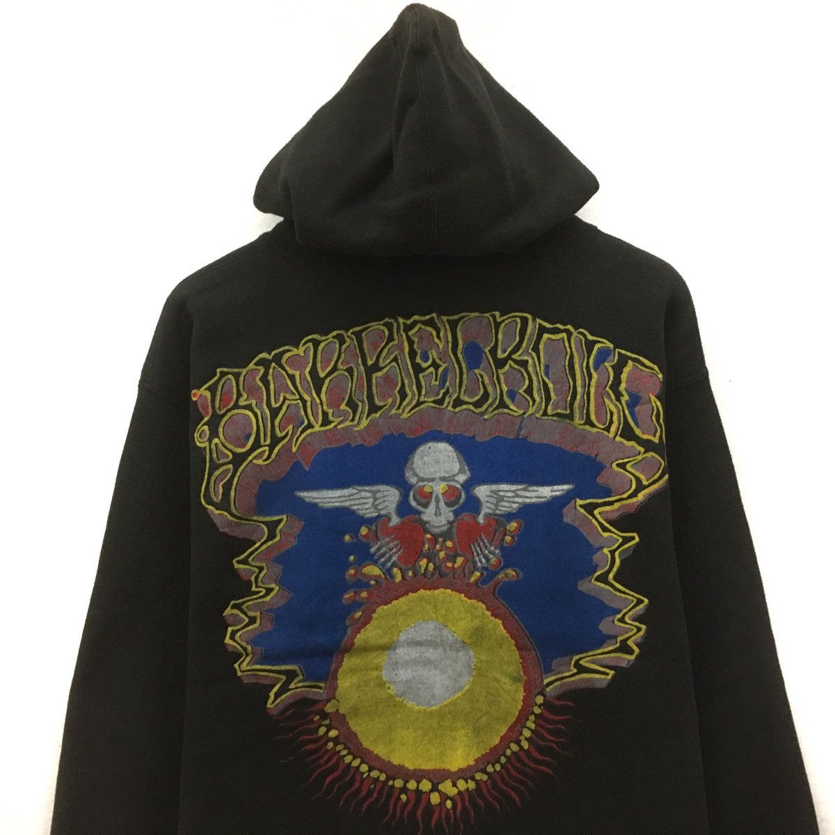 Band Tees × Seditionaries Vintage 90s Hoodie Sweatshirt Biglogo Spell Rock Metal Band Size US L / EU 52-54 / 3 - 2 Thumbnail
