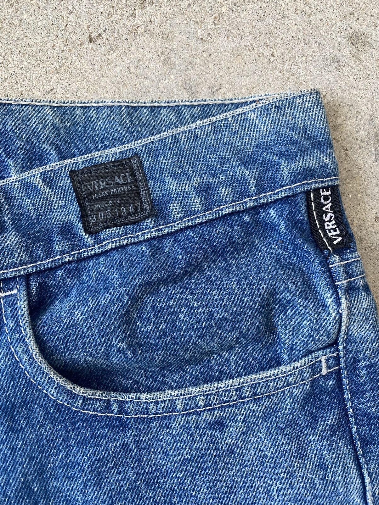 Versace 🔥 Steals 🔥 Vintage Versace Denim Jeans Size US 30 / EU 46 - 6 Thumbnail