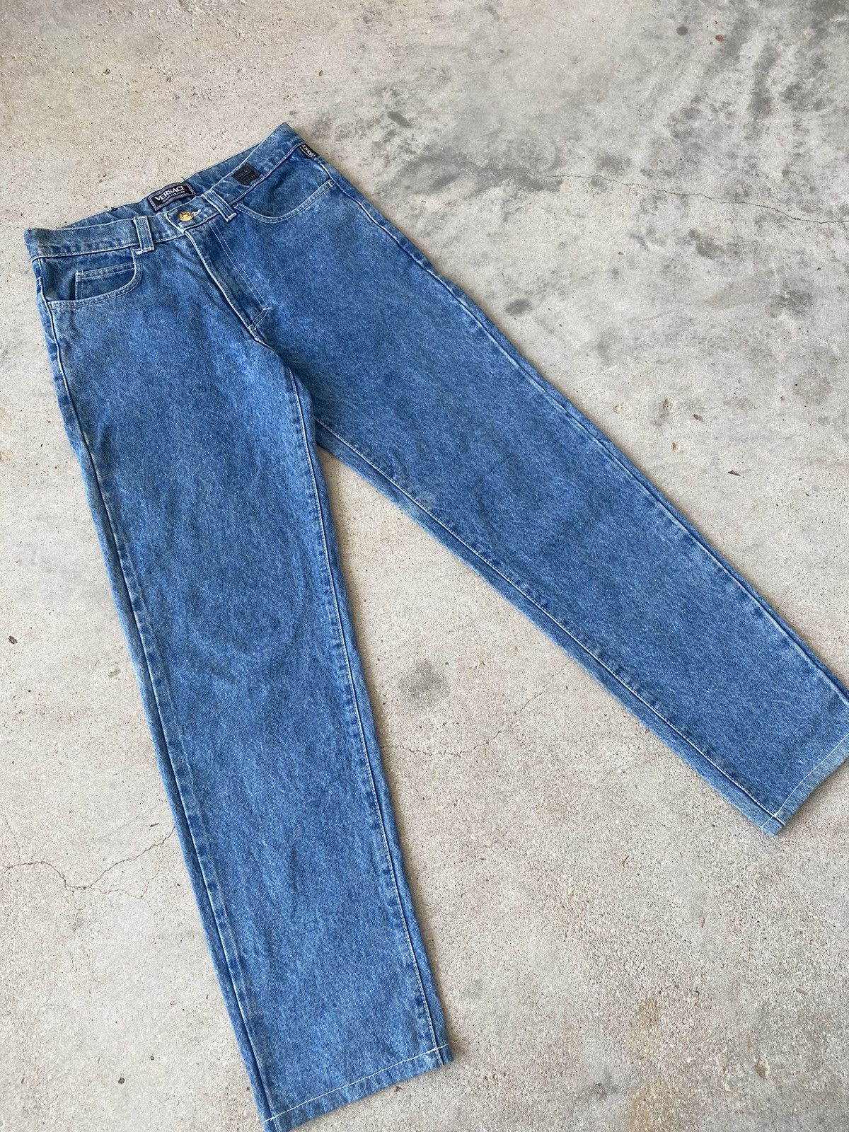 Versace 🔥 Steals 🔥 Vintage Versace Denim Jeans Size US 30 / EU 46 - 2 Thumbnail