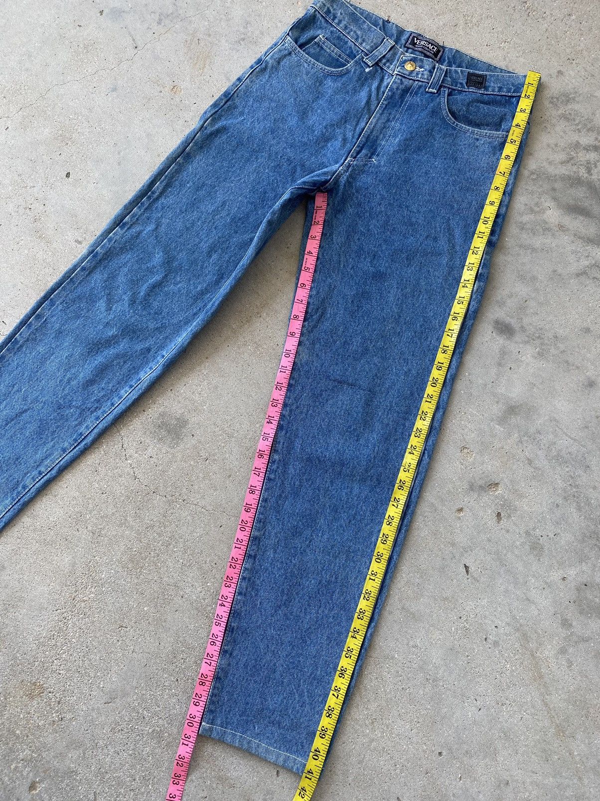 Versace 🔥 Steals 🔥 Vintage Versace Denim Jeans Size US 30 / EU 46 - 11 Thumbnail