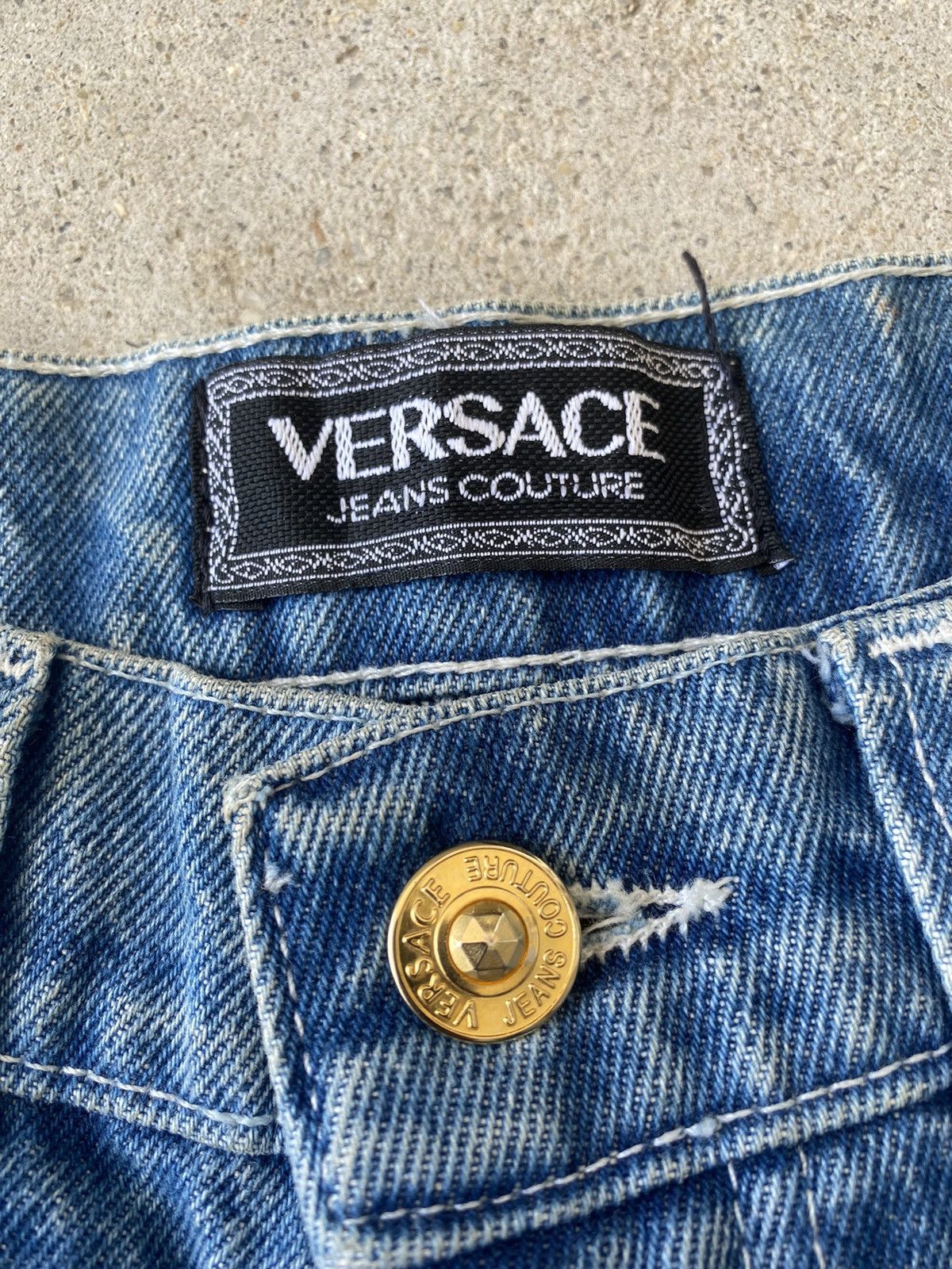 Versace 🔥 Steals 🔥 Vintage Versace Denim Jeans Size US 30 / EU 46 - 7 Thumbnail