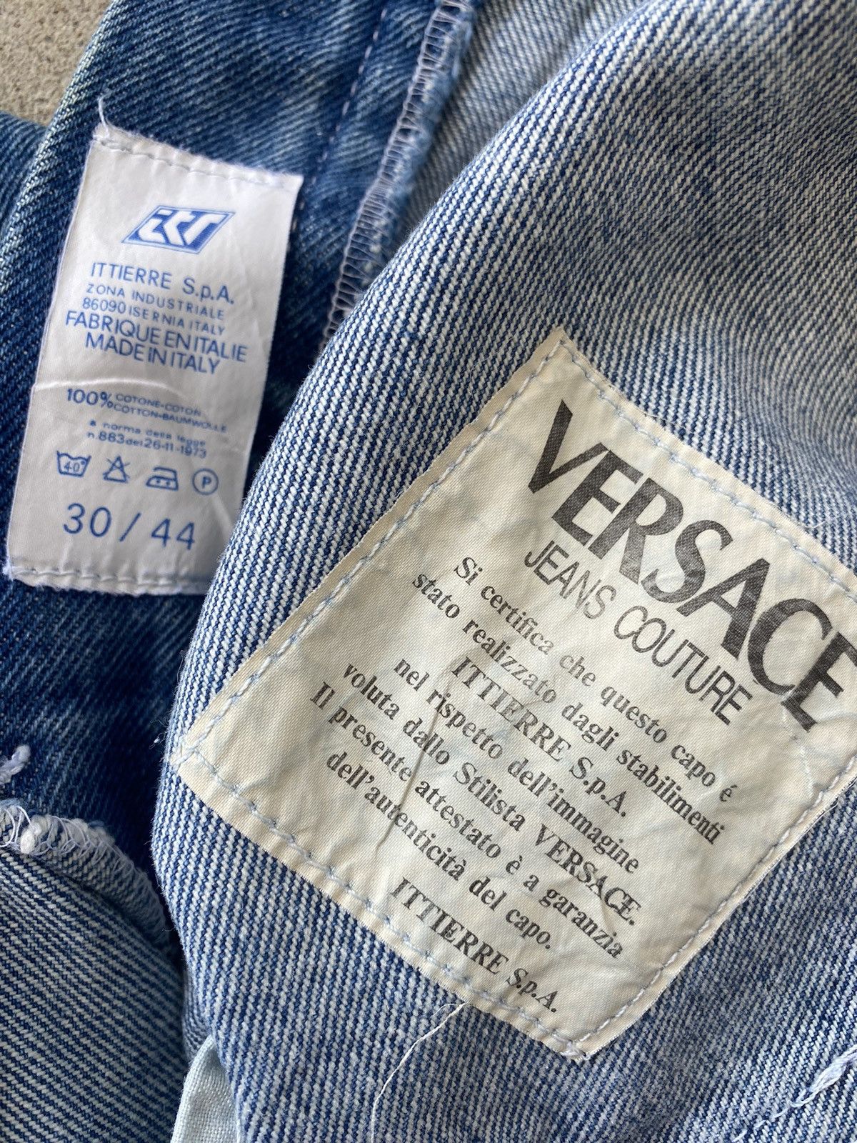 Versace 🔥 Steals 🔥 Vintage Versace Denim Jeans Size US 30 / EU 46 - 9 Thumbnail