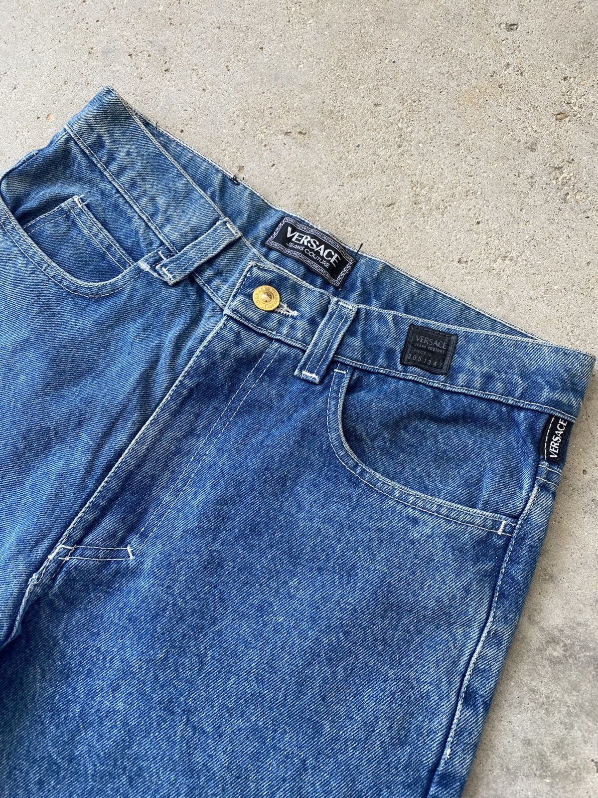Versace 🔥 Steals 🔥 Vintage Versace Denim Jeans Size US 30 / EU 46 - 5 Thumbnail