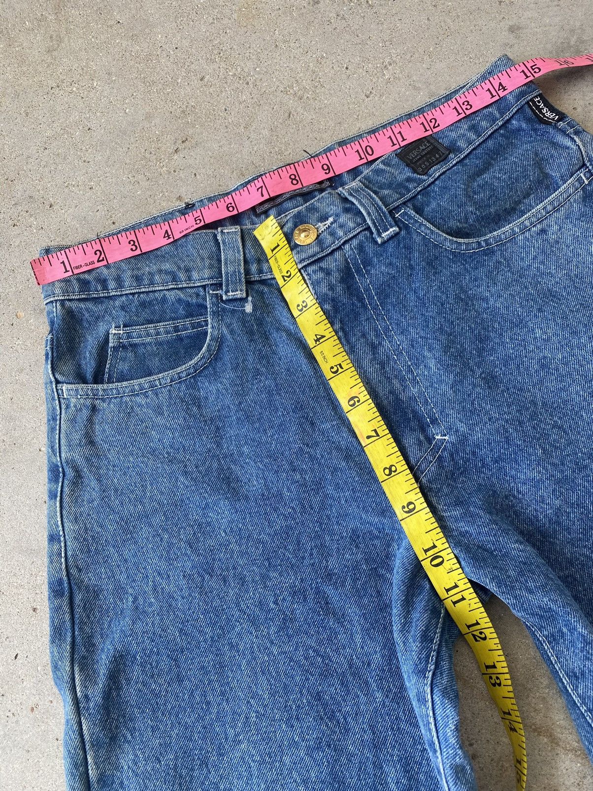 Versace 🔥 Steals 🔥 Vintage Versace Denim Jeans Size US 30 / EU 46 - 10 Thumbnail