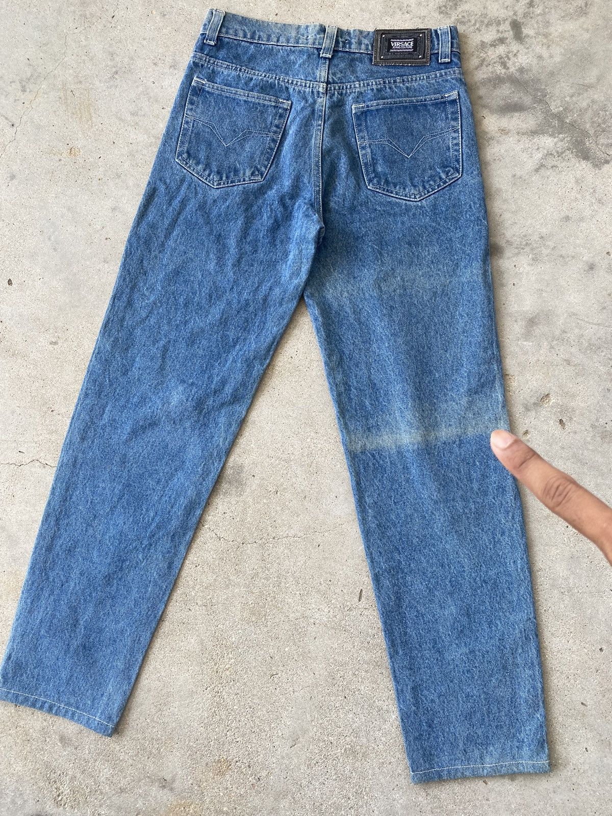 Versace 🔥 Steals 🔥 Vintage Versace Denim Jeans Size US 30 / EU 46 - 4 Thumbnail