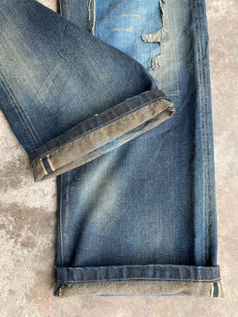 Levi's Vintage Clothing GRAIL🔥Vintage Levi’s Selvedge Repro Pat May 1873 Distress Size US 30 / EU 46 - 7 Thumbnail