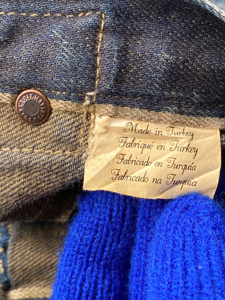 Levi's Vintage Clothing GRAIL🔥Vintage Levi’s Selvedge Repro Pat May 1873 Distress Size US 30 / EU 46 - 13 Thumbnail