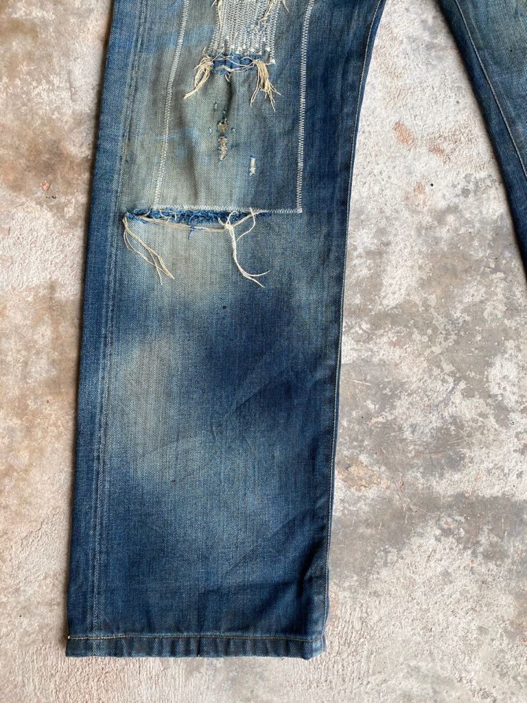 Levi's Vintage Clothing GRAIL🔥Vintage Levi’s Selvedge Repro Pat May 1873 Distress Size US 30 / EU 46 - 5 Thumbnail