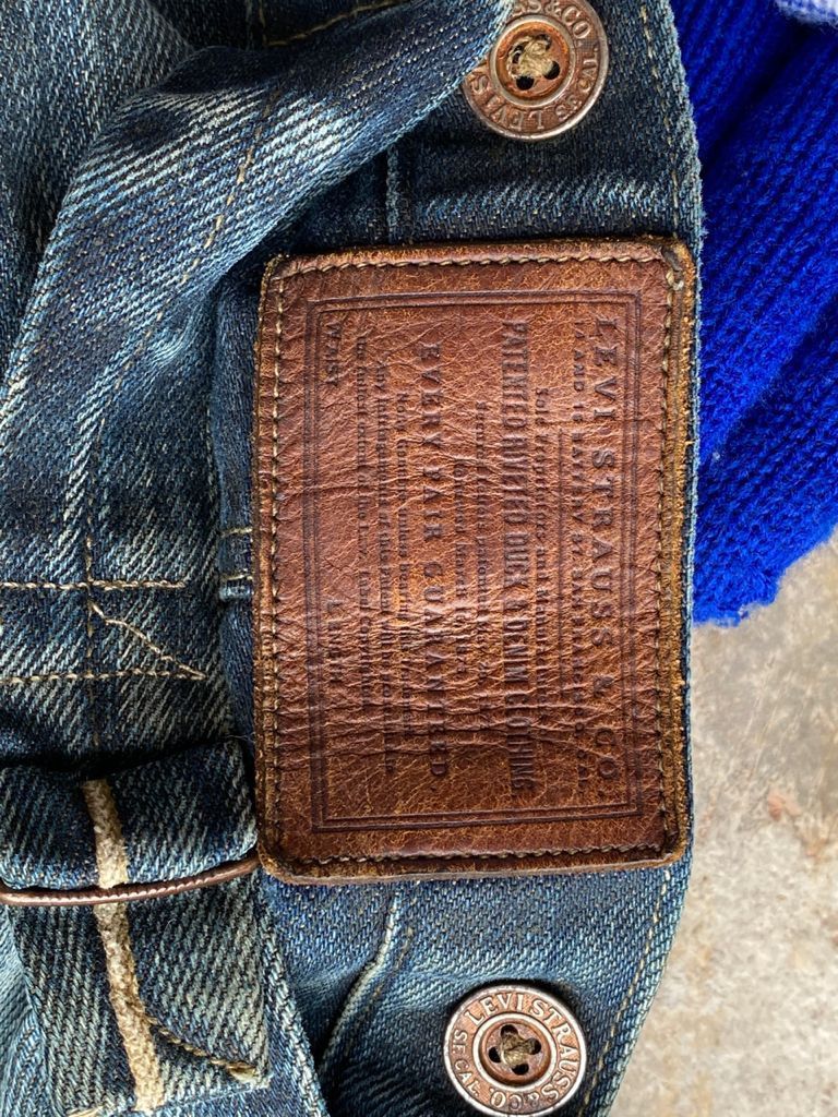 Levi's Vintage Clothing GRAIL🔥Vintage Levi’s Selvedge Repro Pat May 1873 Distress Size US 30 / EU 46 - 20 Thumbnail