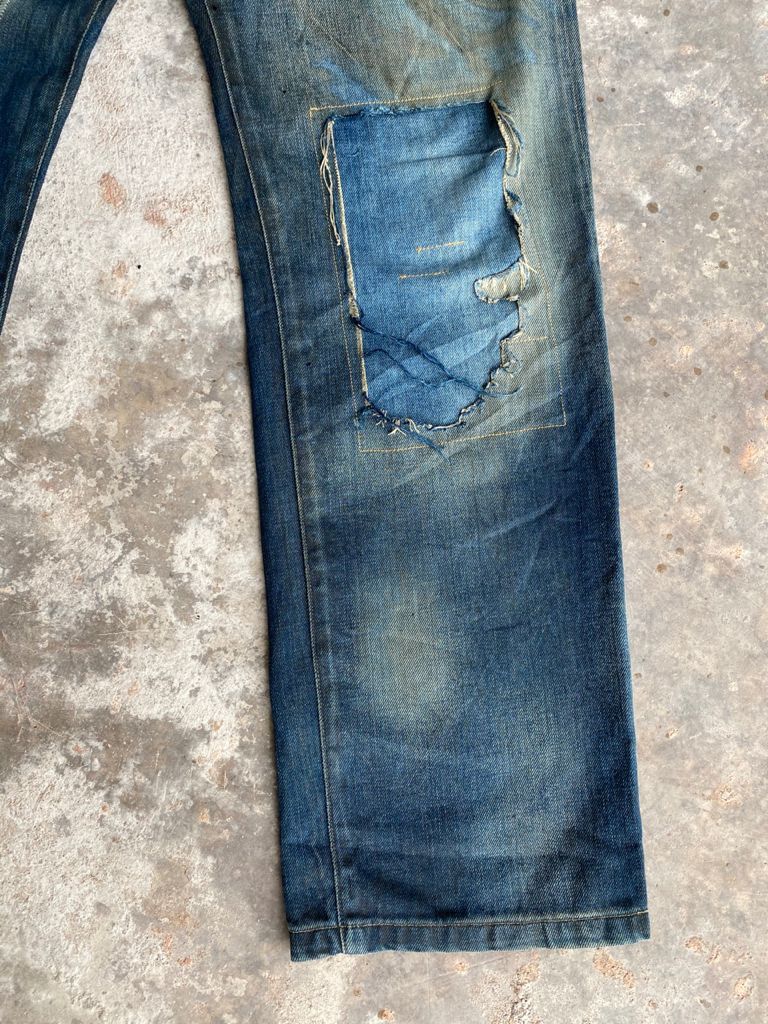 Levi's Vintage Clothing GRAIL🔥Vintage Levi’s Selvedge Repro Pat May 1873 Distress Size US 30 / EU 46 - 6 Thumbnail
