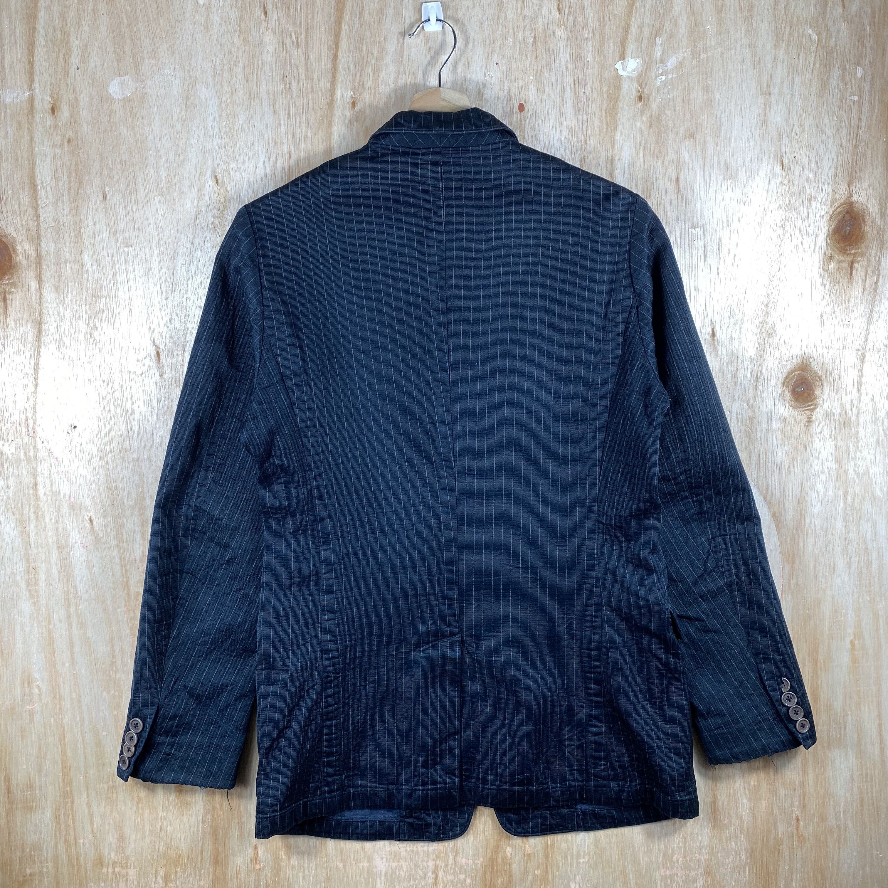 Dries Van Noten GRAIL🔥Pinstripe Dries Van Noten Blazer Faded Black Stripe Size US S / EU 44-46 / 1 - 3 Thumbnail
