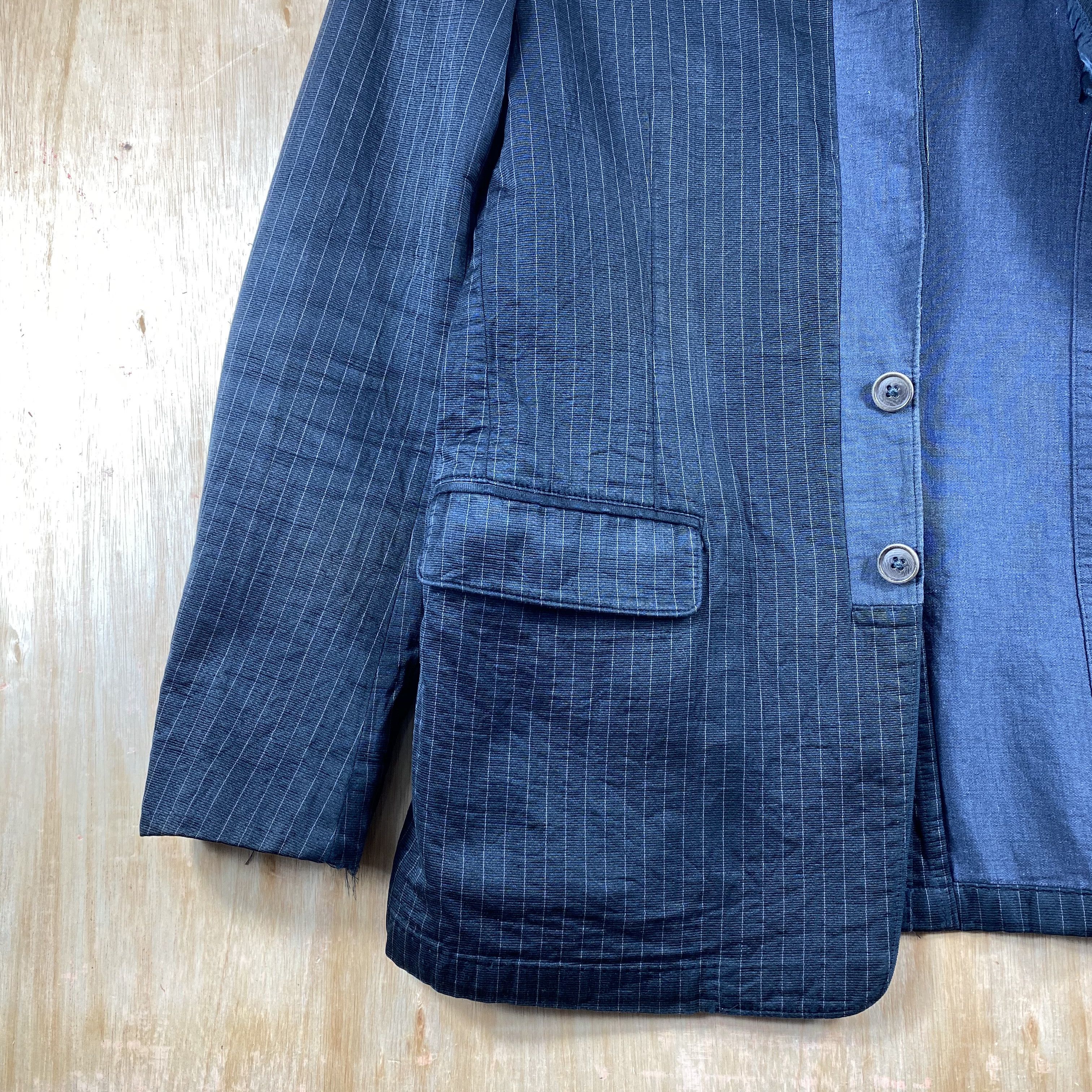 Dries Van Noten GRAIL🔥Pinstripe Dries Van Noten Blazer Faded Black Stripe Size US S / EU 44-46 / 1 - 5 Thumbnail