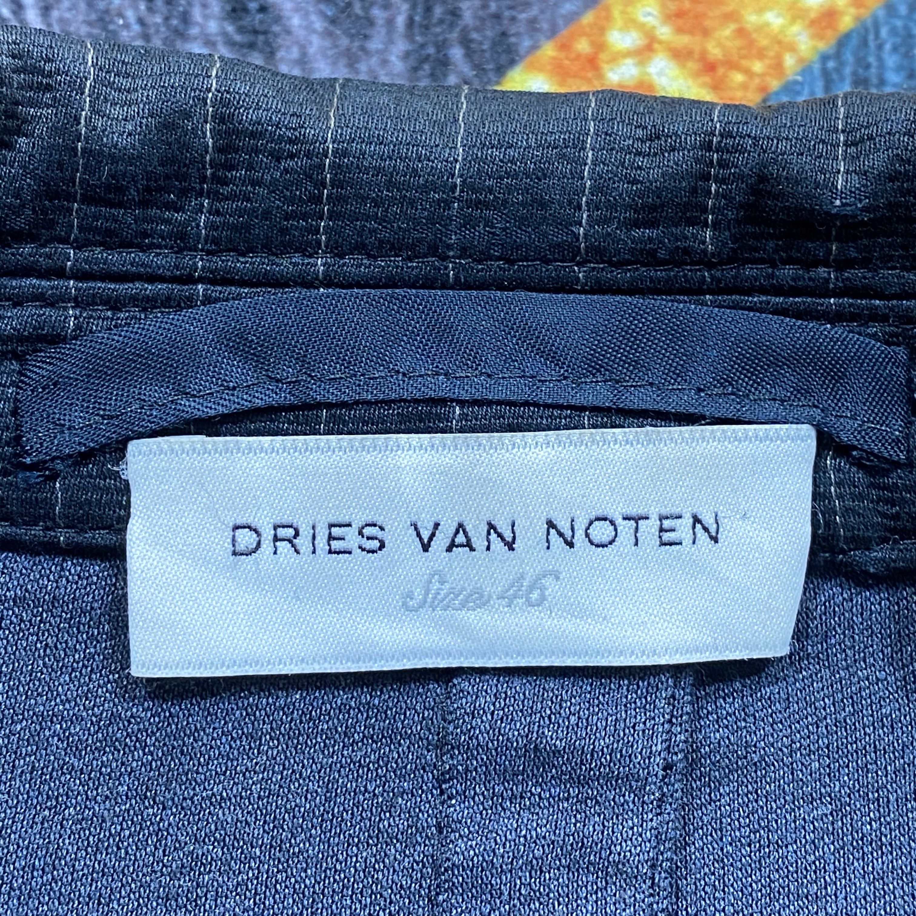 Dries Van Noten GRAIL🔥Pinstripe Dries Van Noten Blazer Faded Black Stripe Size US S / EU 44-46 / 1 - 7 Thumbnail