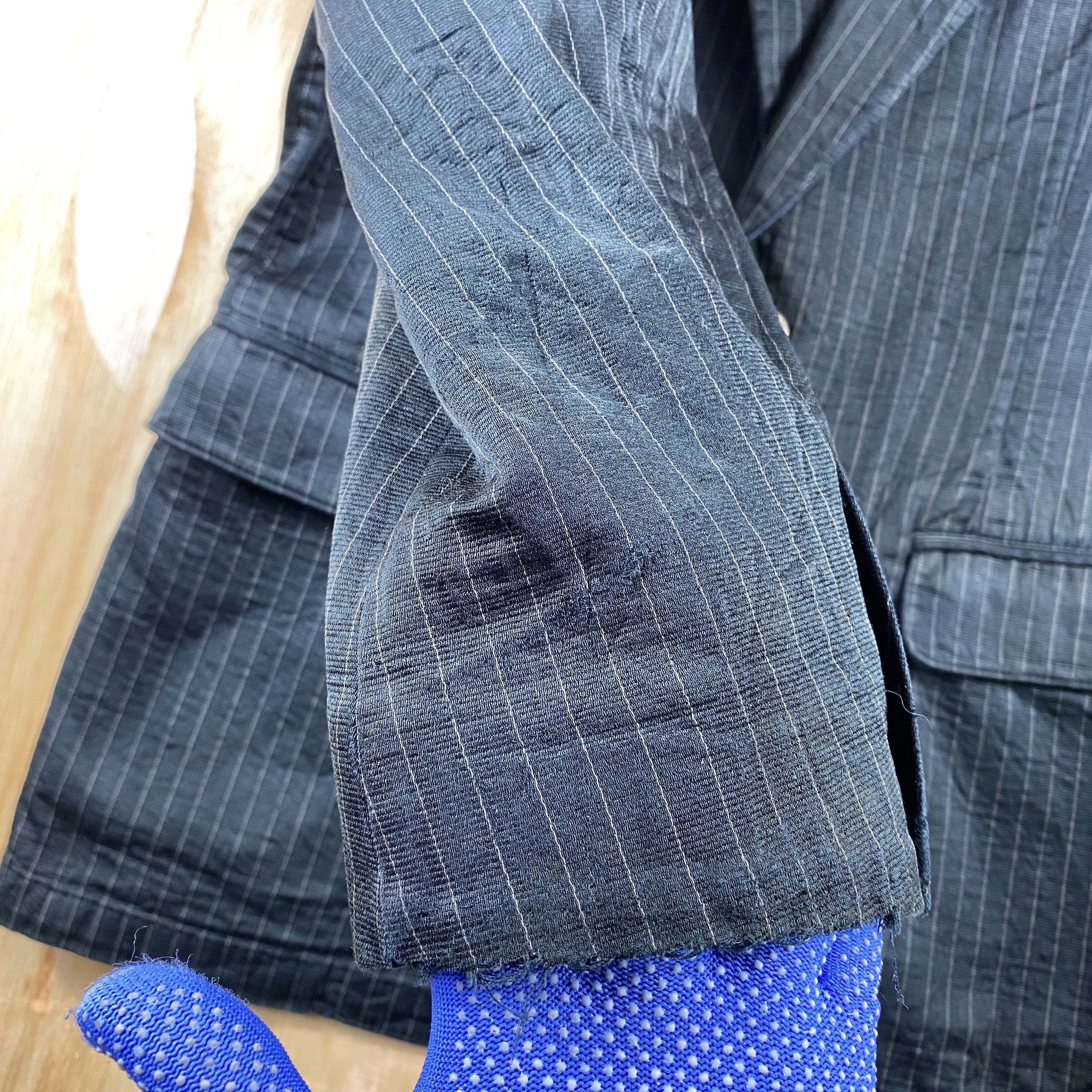 Dries Van Noten GRAIL🔥Pinstripe Dries Van Noten Blazer Faded Black Stripe Size US S / EU 44-46 / 1 - 8 Thumbnail