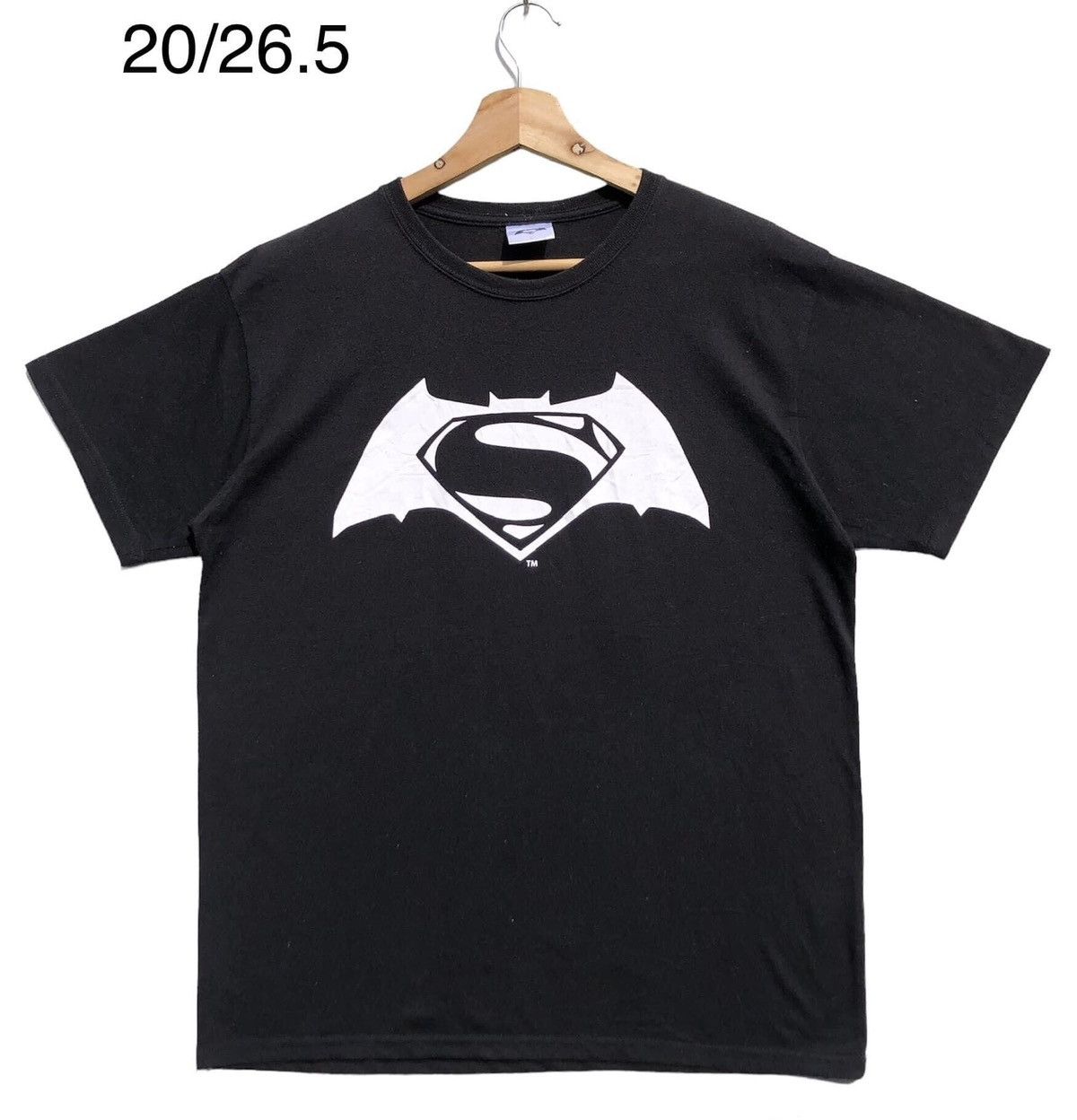 image of Cartoon Network x Movie Batman Superman in Black, Men's (Size Large)