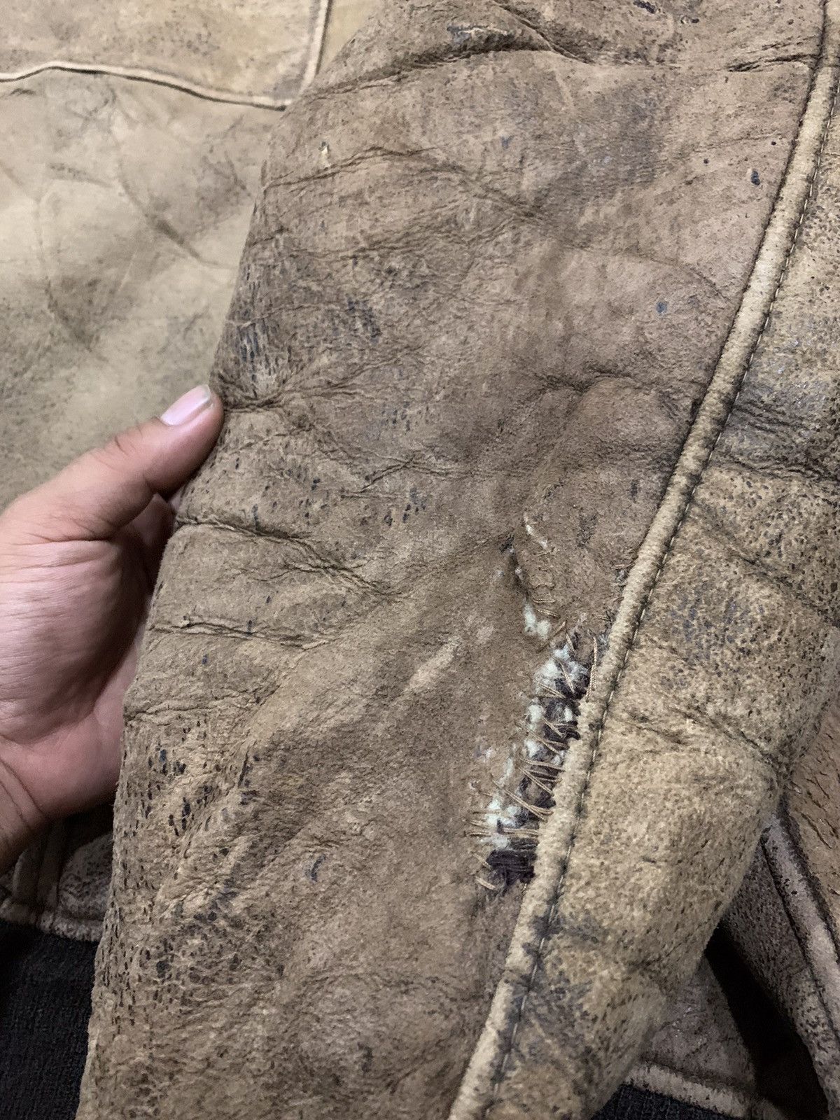 Schott × Vintage Vintage 80’s Schott B-6 Sheepskin Flight Leather Jacket Size US S / EU 44-46 / 1 - 10 Thumbnail