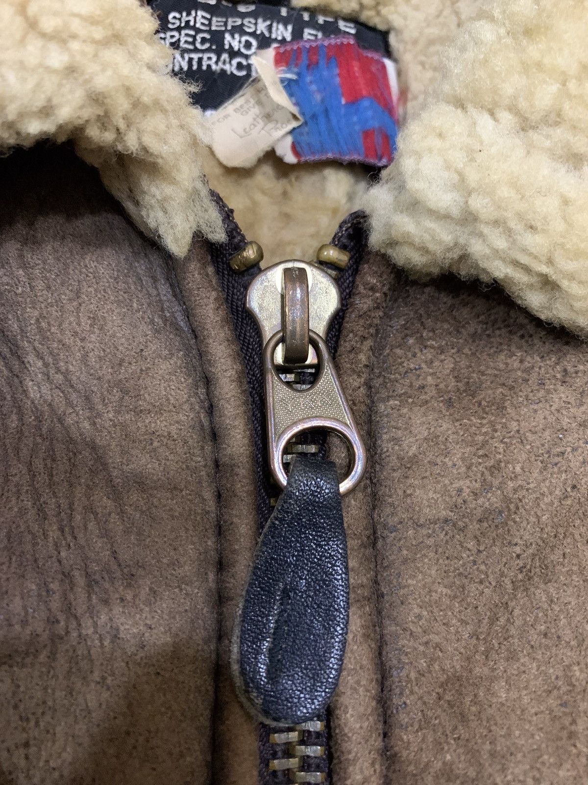 Schott × Vintage Vintage 80’s Schott B-6 Sheepskin Flight Leather Jacket Size US S / EU 44-46 / 1 - 4 Thumbnail