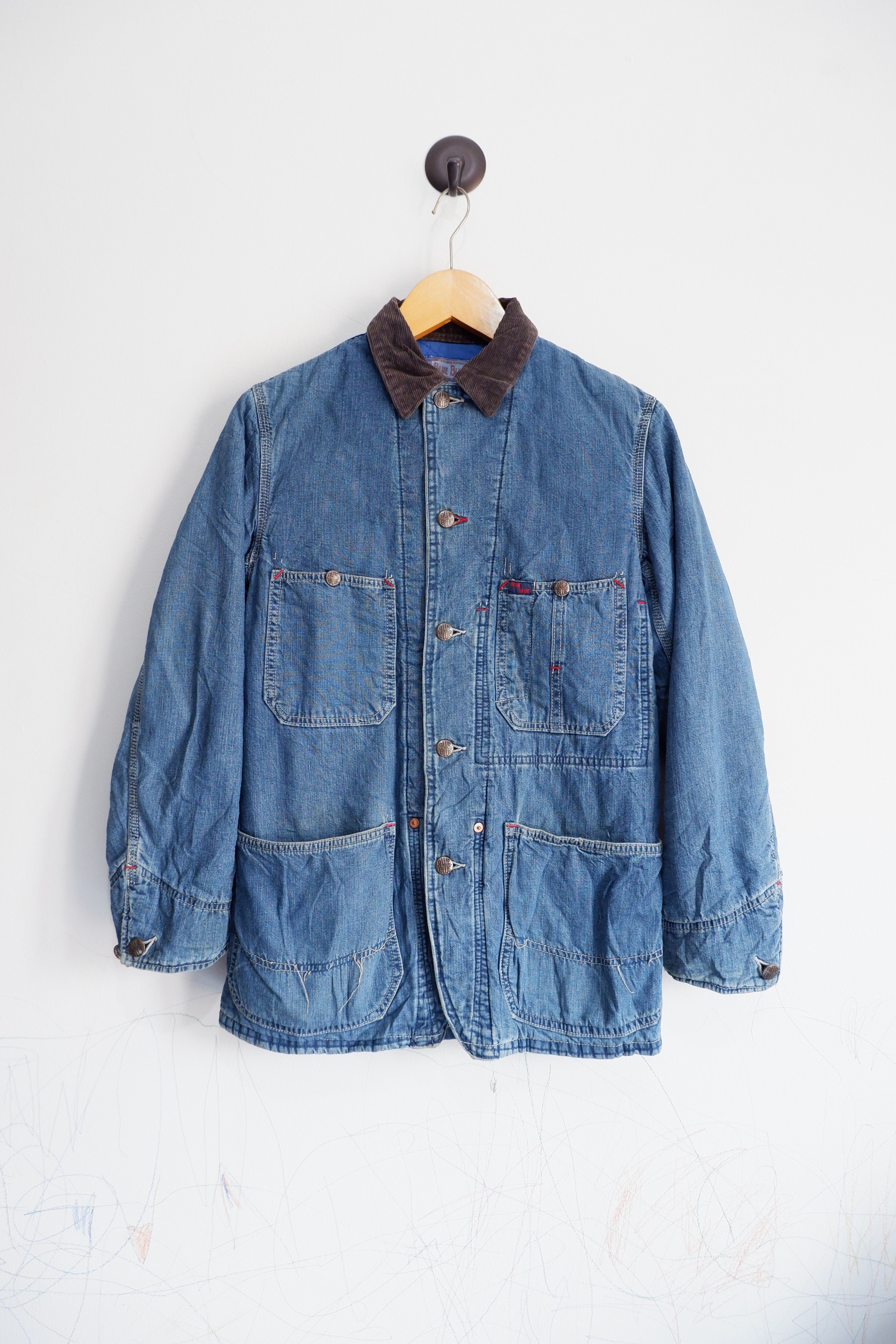 Blue Blue Japan Vintage Blue Blue Japan Chore Jacket Size US S / EU 44-46 / 1 - 1 Thumbnail