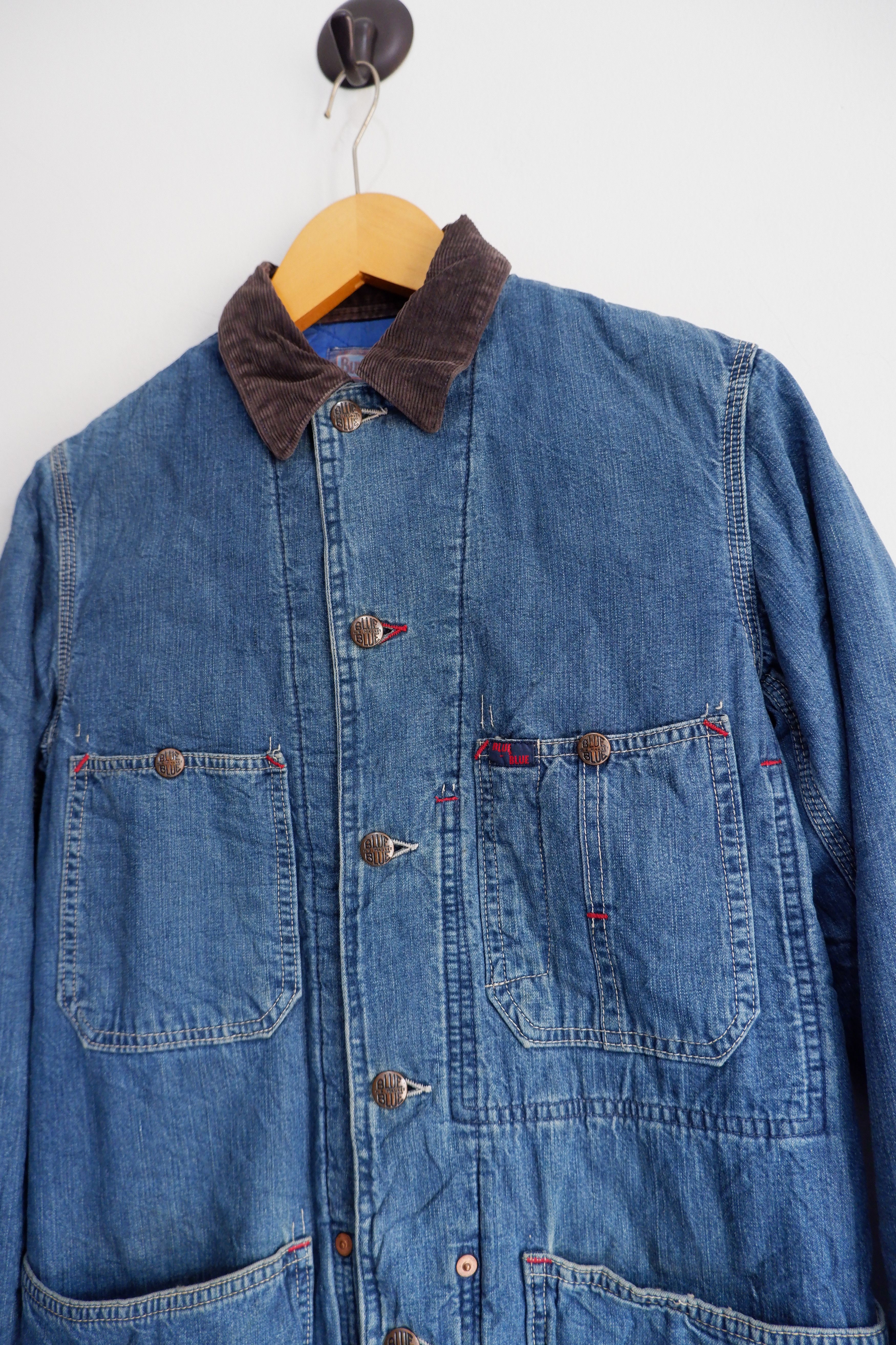 Blue Blue Japan Vintage Blue Blue Japan Chore Jacket Size US S / EU 44-46 / 1 - 2 Thumbnail