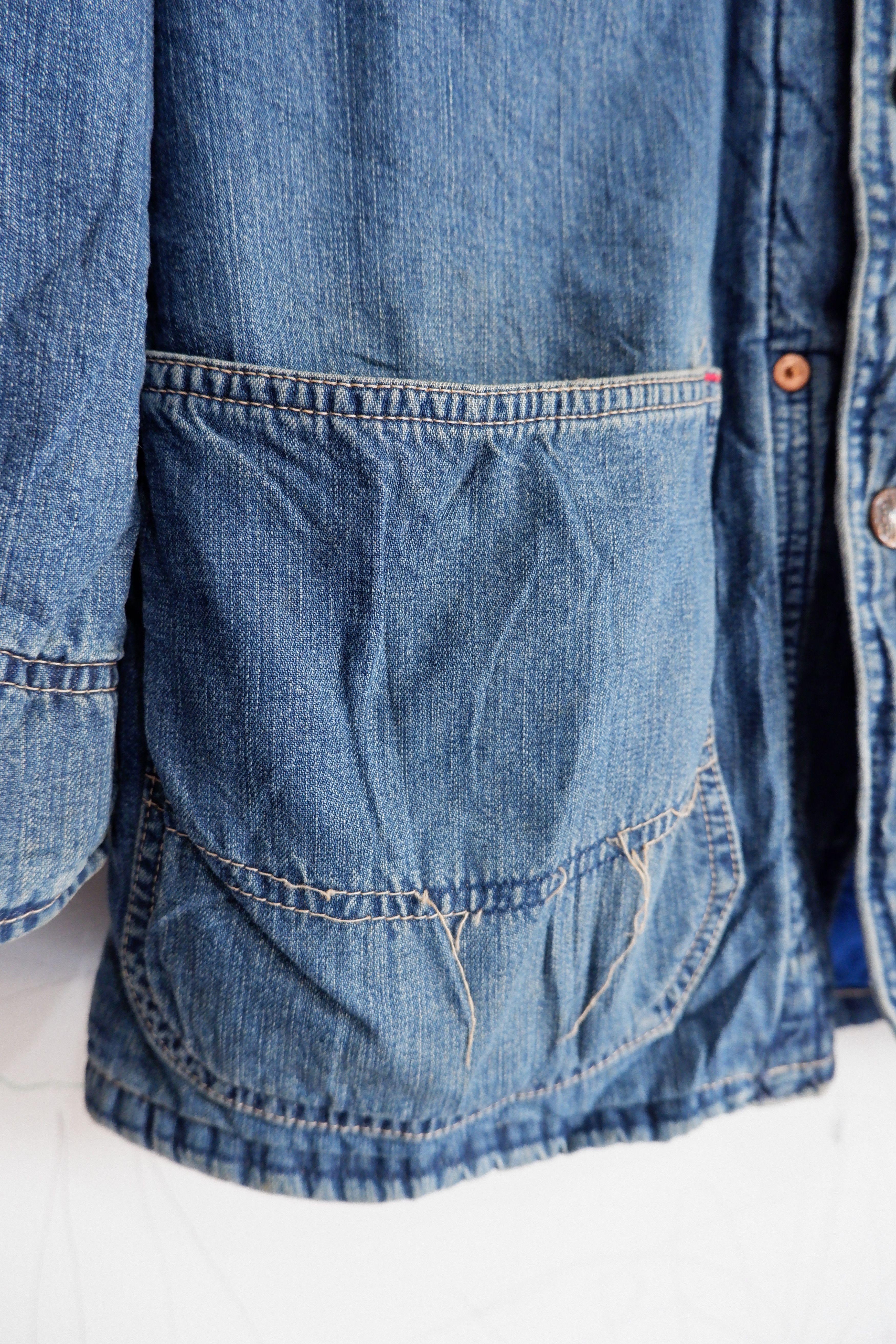 Blue Blue Japan Vintage Blue Blue Japan Chore Jacket Size US S / EU 44-46 / 1 - 3 Thumbnail