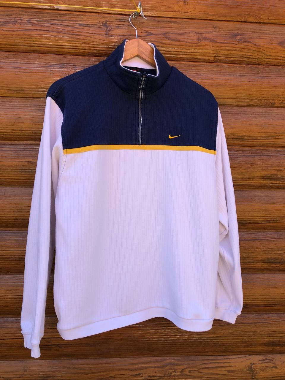 Vintage Nike vintage 1/3 zip casusl rare 90 longsleeve Size US S / EU 44-46 / 1 - 1 Thumbnail