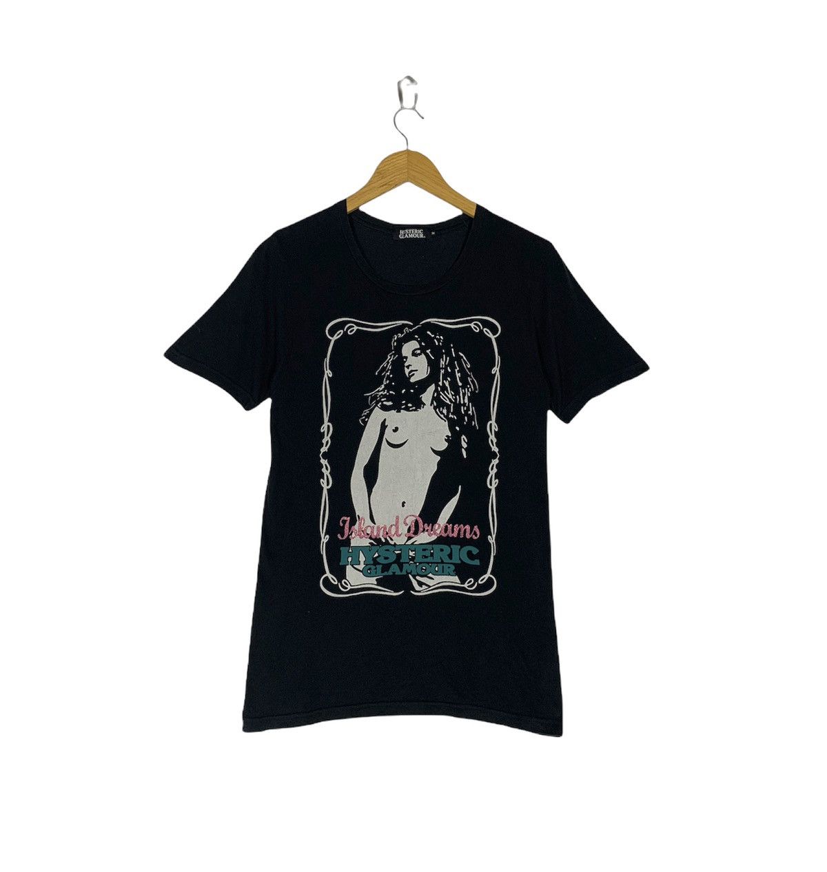 image of Archival Clothing x Hysteric Glamour Island Dream Nude Girl Tits Shirt in Black, Men's (Size Medium