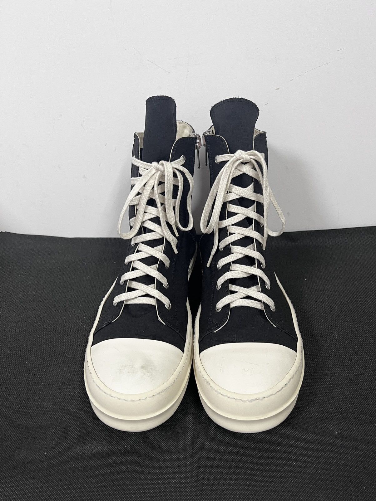 Rick Owens Drkshdw Rick owens drkshdw ramones high top sneakers sz 45 Size US 12 / EU 45 - 3 Thumbnail