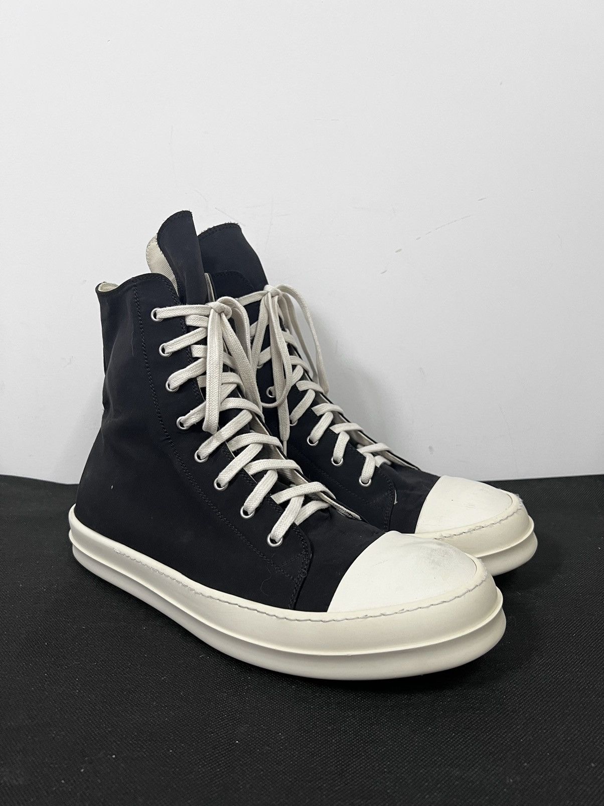 Rick Owens Drkshdw Rick owens drkshdw ramones high top sneakers sz 45 Size US 12 / EU 45 - 6 Thumbnail