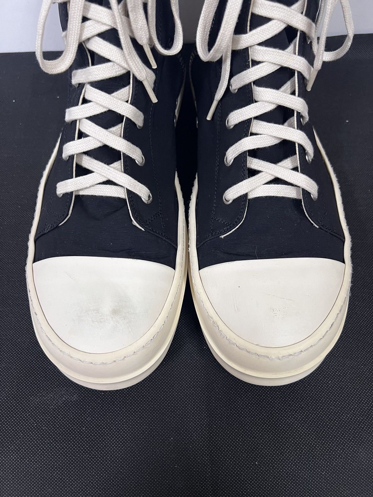 Rick Owens Drkshdw Rick owens drkshdw ramones high top sneakers sz 45 Size US 12 / EU 45 - 4 Thumbnail